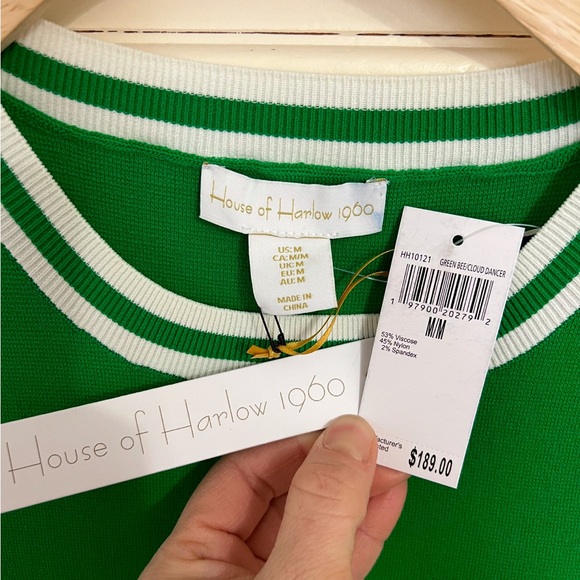 House of Harlow•GREEN BEE/CLOUD DANCER•Skirt•Tank•Set•Sz M•NWT - Picture 11 of 11